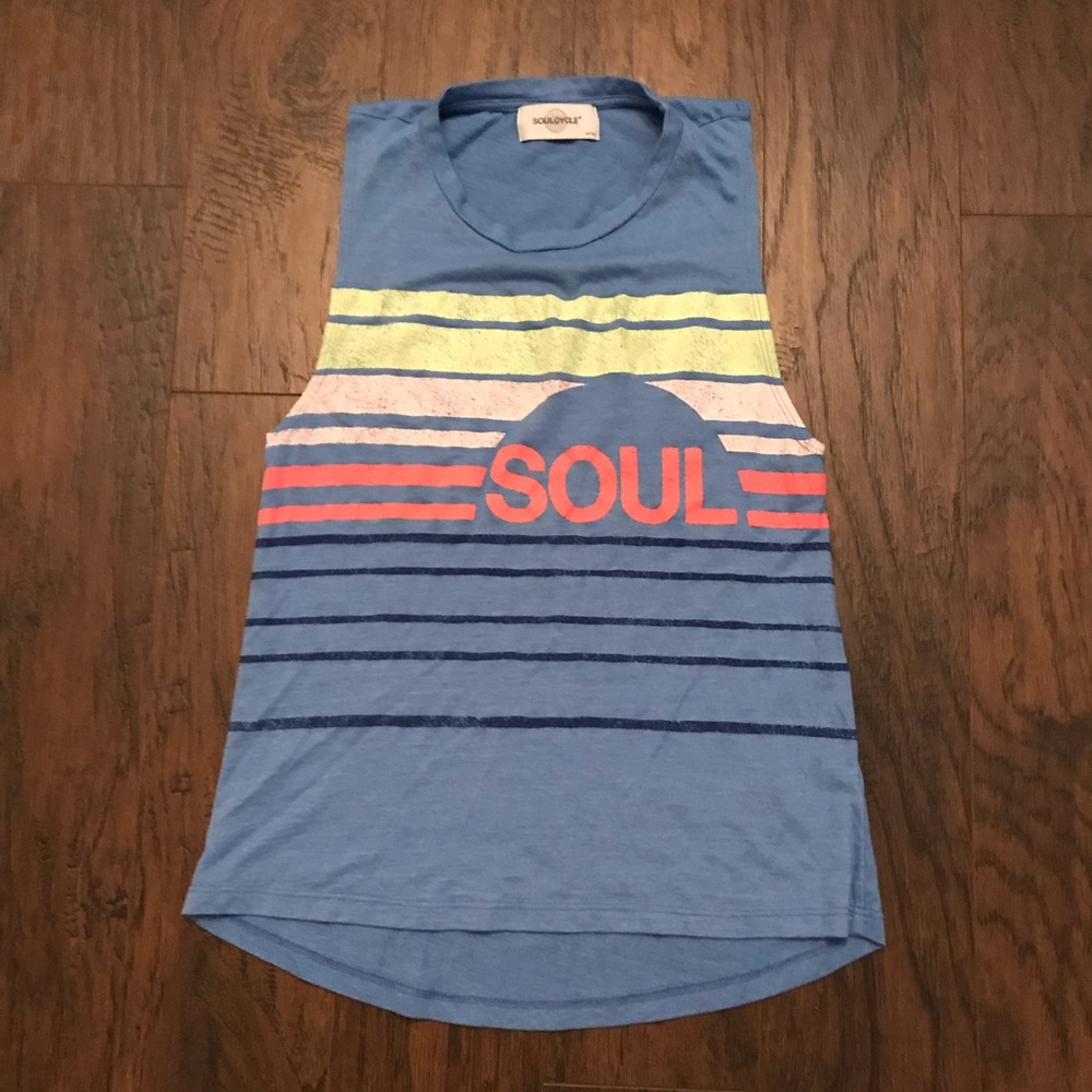 Soulcycle Women’s Blue Pink Tank Top Size Small
